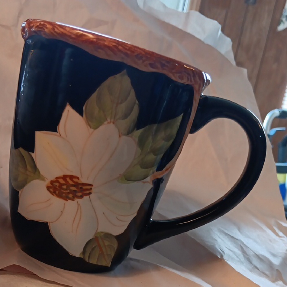 Magnolia Black and White Coffee Mug